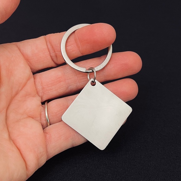 “Making Memories One Campsite at a Time” Square Keychain - Picture 4 of 6